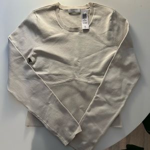 NWT Aritzia Babaton Sculpt Knit Empire Long Sleeve